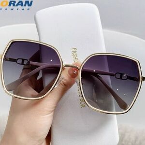 Elegant Gold Frame Women's Sunglasses by